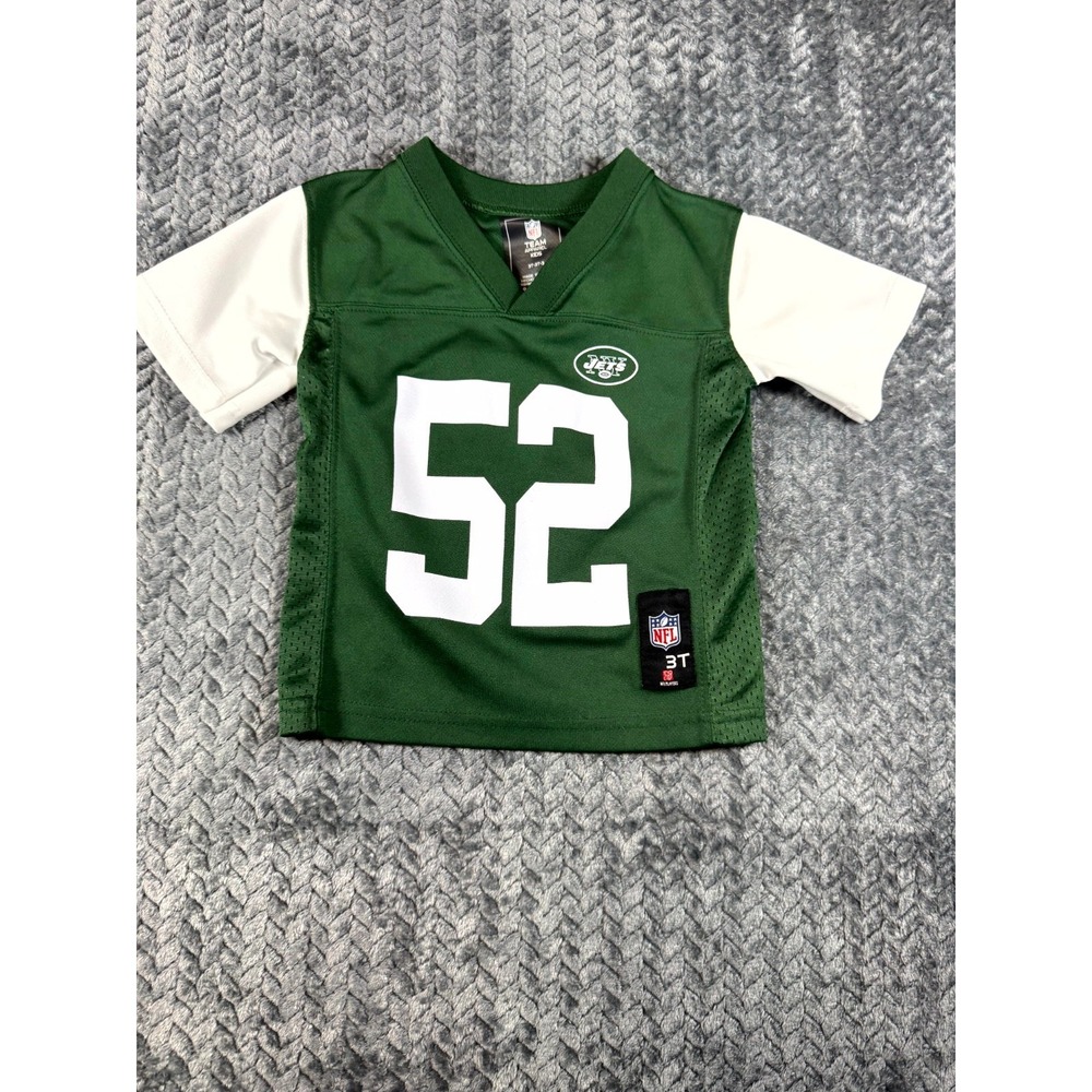 New York Jets Jersey Kids 3T Green David Harris #52 NFL Team Apparel Football